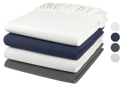 Produktbild von Livarno Home Jersey Spannbettlaken weiß 90-100x200 cm