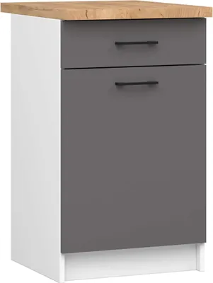 Produktbild von Akord Schrank Oliwia Mit Weißer/Graphitgrauer Platte 46X50X85 Cm