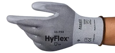 Arbeitshandschuhe Hyflex 11-754, Gr. 10 (XL), 12 Paar, grau