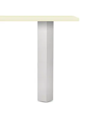 Produktbild von Tronco 1 Vierkantfuß Aluminium, Stützfuß, edelstahlfarbig