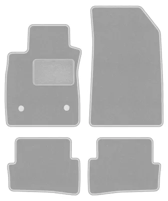Immagine prodotto di Tappetini in moquette per Renault Clio IV 2013- (station wagon/hatchback) – set 4 pezzi, grigi, su misura – Wielganizator OSLO