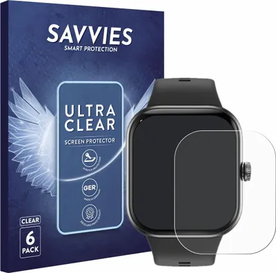 Produktbild von 6x Für Honor Choice InFoWear Watch 2 Pro Schutzfolie Savvies Displayschutz Display Schutz Folie Klar Transparent