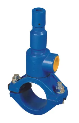 Image de Foret de raccordement DN90x32 pour tubes PVC/PE (autoperceur), PN10, pour eau, fonte grise GJL