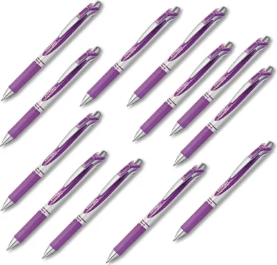Image de Pentel EnerGel BL77 stylo gel, 0,7 mm, violet