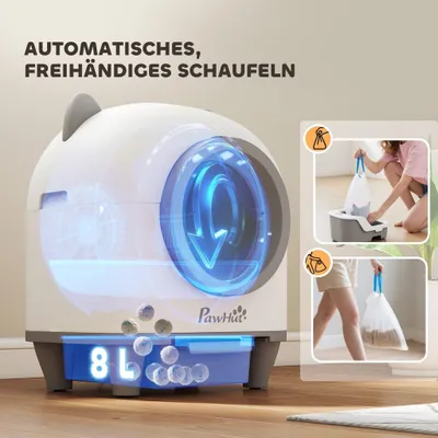 Produktbild von Selbstreinigende Katzentoilette mit App-Steuerung 80 L Geruchsbeseitigung für Mehrere Katzen