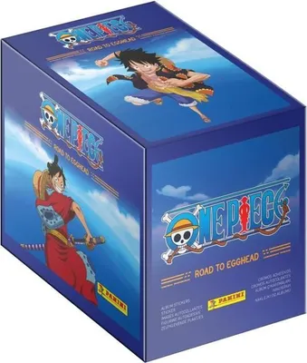 Image de Boîte PANINI ONE PIECE ROAD TO EGGHEAD, 8 pochettes, 64 cartes, Avec 1 Carte Édition Limitée n°2 et Album