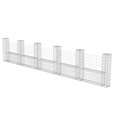 Zdjęcie produktu dla Kosz Gabionowy W Kształcie Litery U, Stal, 570X20X100 Cm Lumarko!
