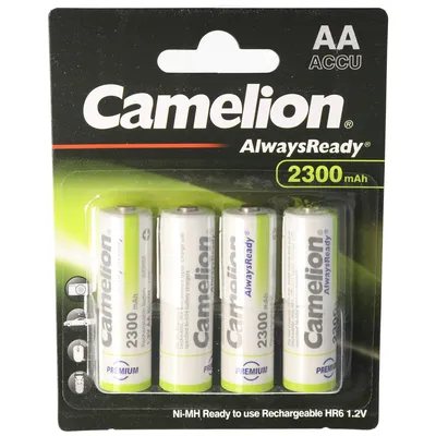 Produktbild von AA, Mignon LR6, HR6, NiMH Akku mit bis zu 2300mAh in 4er Blisterverpackung, Always Ready mit geringer Selbstentladung, Ready to Use Akku