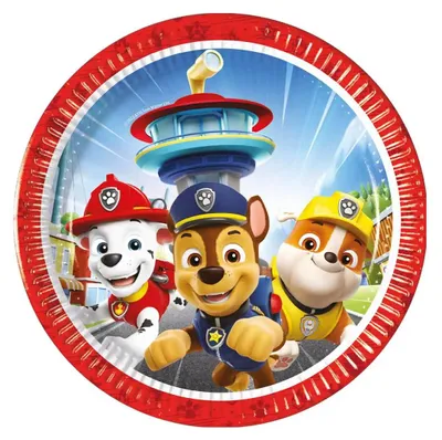 Immagine prodotto di Piatto per feste Paw Patrol - Eroi del salvataggio