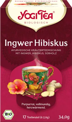 Obrázok produktu pre Organická čajová zmes zázvoru a ibišteka, 34 g