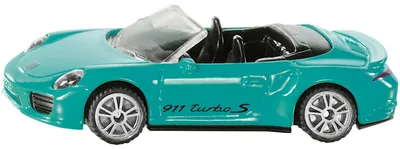 Obrázok produktu pre Siku Porsche 911 Turbo S Cabriolet – Convertible Sports Car with Play Value & Collectible Appeal, Auto, 3 rok / roky, Plast, Modrá farba vody