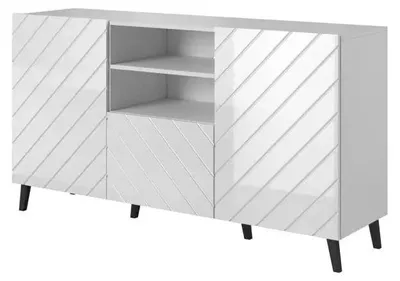 Obrázek produktu pro Skříň ABETO 150x42x82 bílá lesklá