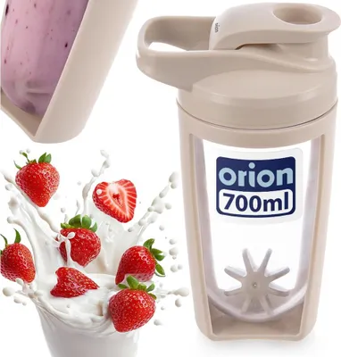 Produktbild von Orion | Protein Shaker - Beige - 700 Ml - Shaker - Sportflasche - mit Tritan-Kugel
