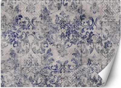 Produktbild von Vlies fototapete Portugiesische Fliesen Hintergrund blaues Ornament 400x280 cm Feeby Blau inkl. Kleber einfache Montage