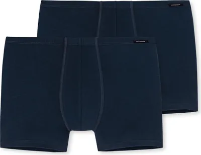 Produktbild von SCHIESSER Baumwolle Essentials boxer (2-pack), heren short donkerblauw