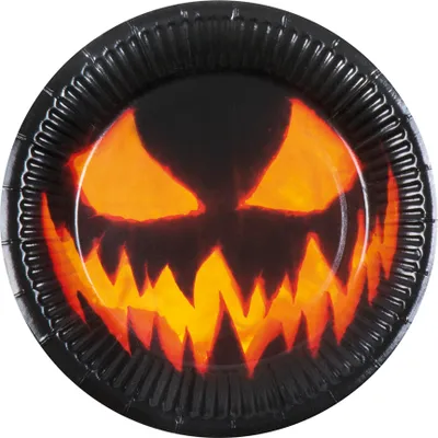 Image de 6 Partyteller Citrouille effrayante Halloween