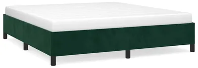 Obrázok produktu pre vidaXL Rám postele bez matraca tmavozelený 160x200 cm zamat