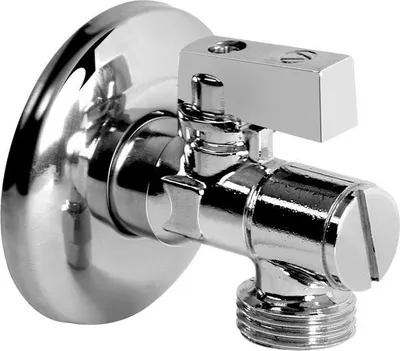 Image de Robinet à bille d'angle avec filtre ANGEL Plus chrome 1/2"-3/4