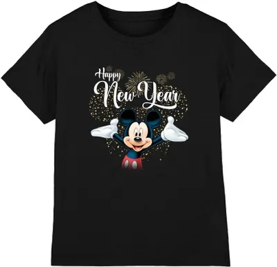 Imagen del producto de Disney - Camiseta para niños - Año Nuevo TV4174 (128) (Negra)