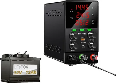 Zdjęcie produktu dla Regulowany zasilacz laboratoryjny, 30V10A, †zabezpieczenie przepięciowe, ładowarka 60V5A