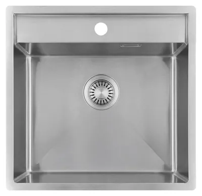 Produktbild von Pure.Sink Luxion Edelstahlspüle 51 x 50 cm Tapwing mit Hahnlochbank PLX5150T-02