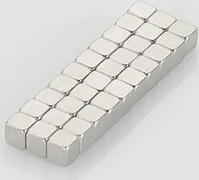 Produktbild von 5 x Oblique Unique Neodym Magnet Würfelmagnet Extrem N52 3 x 3 x 3 mm