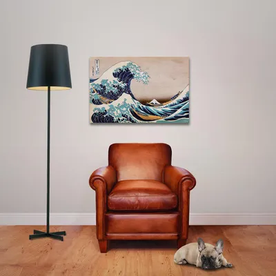 Image de Grande vague - Poster - de Kanagawa + 1 paquet de tesa Powerstrips® - contenu 20 pièces
