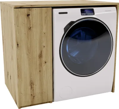 Produktbild von MRBLS_HOME Waschmaschinenschrank 96X88,5X62 Schrank für Waschmaschine Minimalistisch Überbauschrank Waschmaschine oder Wäschetrockner (Artisan)