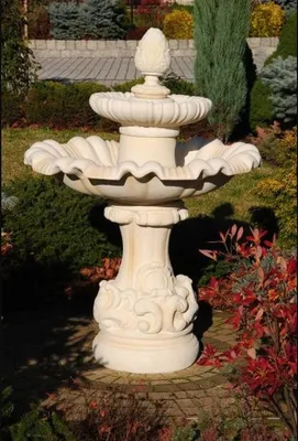 Image de Fontaine Jardin Étang Fontaine 140cm Fontaine en pierre Fontaine de jardin Nouveau