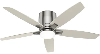 Zdjęcie produktu dla Wentylator sufitowy z oświetleniem LED i pilotem Valencia Nickel 132 cm