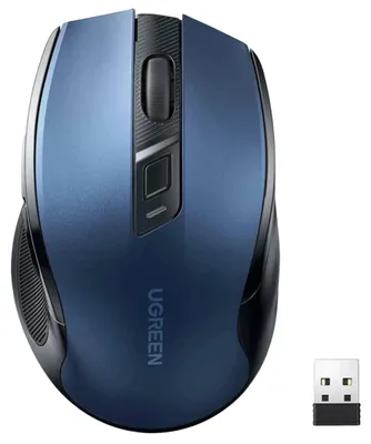 Produktbild von Ugreen Mu006 Drahtlose optische Maus Usb 2.4 Ghz / Bluetooth 5.0 4000 Dpi - Blau