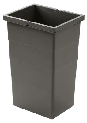 Image de Hailo Seau intérieur 1220359 gris foncé 13 litres 242 x 192 x 380 mm