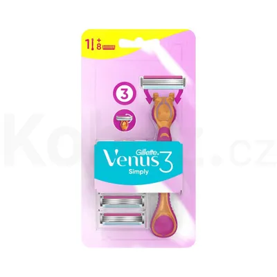 Image de Simply Venus 3 + 8 têtes de rasoir