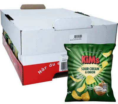 Produktbild von KiMs Sour Cream & Onion 24x25g