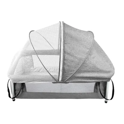 Produktbild von 2 in 1 Klappbar Reisebett Baby,Reisebett Baby mit Matratze,Babybett Wickeltasche,Faltbar Babybett mit Moskitonetz Reisebett Babyliege Baby Kleinkinder