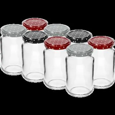 Immagine prodotto di Set di 8 vasetti da 190 ml con tappo a vite Fi53