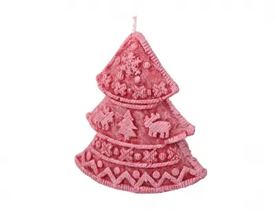 Image de Bougie stéarine de Noël 9x9,5cm