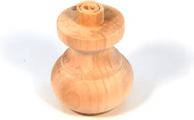Produktbild von 4 Stück IHC Holzmöbelfüß Möbelfüß Holzbasis für Schränke & Möbel Durchmesser: 74mm