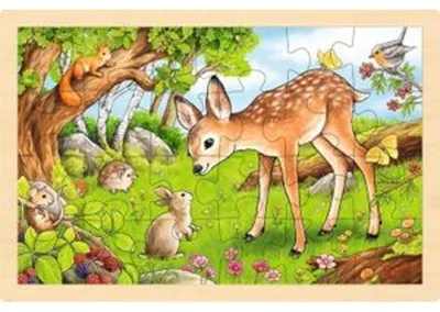 Produktbild von Einlegepuzzle Rehkitz