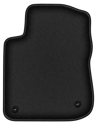 Produktbild von Fahrermatte Velours für Peugeot 208 I 2012-2019 (Schrägheck) – 1-tlg, Schwarz, passgenau – Wielganizator DURBAN