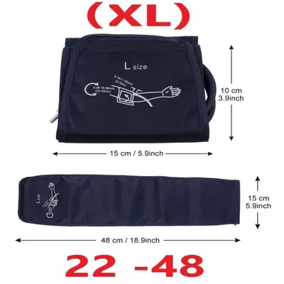 Zdjęcie produktu dla 1 sztuka Ręczny mankiet do pomiaru ciśnienia krwi Zamiennik do ciśnieniomierza 22-48 cm (XL)