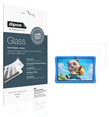 Image de 2x Protection ecrán pour Tabwee K10 Verre souple Film Protecteur 9H dipos