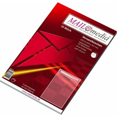 Produktbild von MAILmedia Versandtasche Offset weiß C4 ohne Fenster 10 Versandtaschen