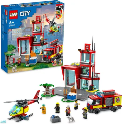 Produktbild von Stavebnica hasi?skej stanice zo série LEGO City plná rôznych prvkov