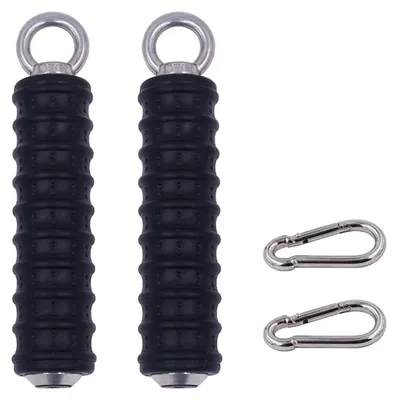 Image de Solidchoice - Ensemble de 2 poignées pour triceps, compatibles avec les machines de musculation à câbles