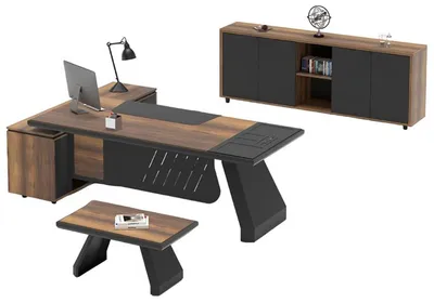 Produktbild von Schreibtisch Multifunktionstisch Tisch Chefschreibtisch Bürotisch Executive Desk