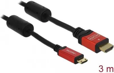 Produktbild von Delock - HDMI-Kabel - HDMI männlich zu mini HDMI männlich - 3 m