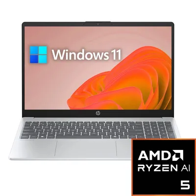 Produktbild von HP OmniBook 3 15 Laptop - AMD Ryzen AI 5 330 - 15,6 Zoll Full HD - 16GB DDR5-RAM - 1TB NVMe SSD - Windows 11 Professional