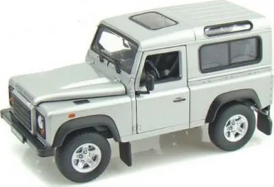 Produktbild von Welly Modellauto 1:24 Landrover Defender Silber