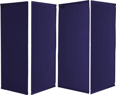 Produktbild von Ersatz Bezug Paravent 4 Teilig 165 x 220 cm Raumteiler Trennwand Sichtschutz Bespannung Blau
